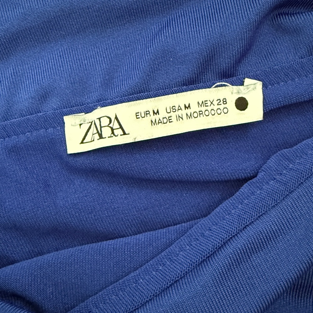 Zara Royal Blue Off-Shoulder Bodysuit - Picture 2 of 4